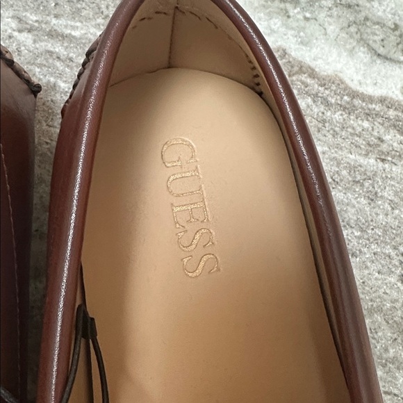 NEW GUESS Men\'s Askers Driving Loafers with Metal Accent Brown Men’s Sz 12 main image 4